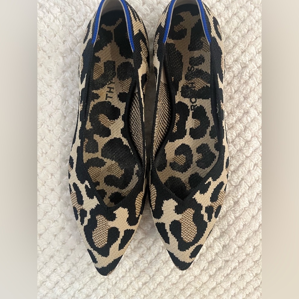 Rothy’s - The Point. Leopard. Barely worn.